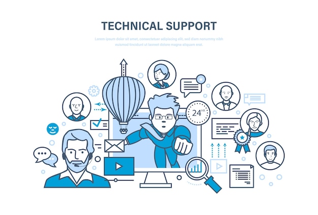 Technical support call center consultation information technology system consulting clients