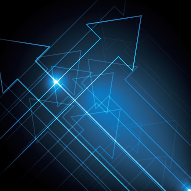 Technology abstract arrow background