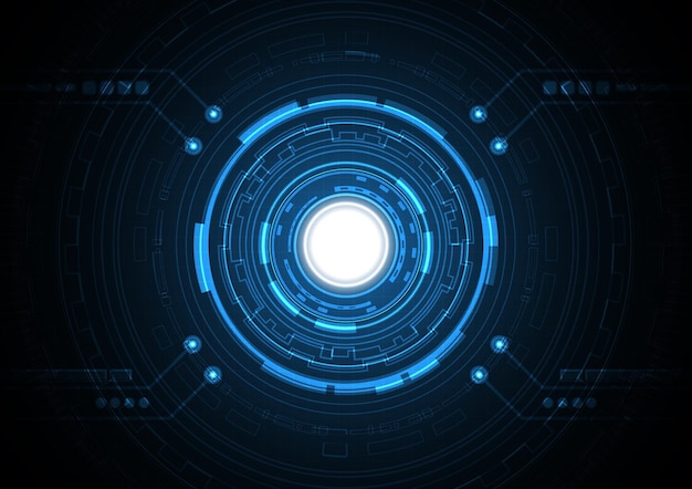 Technology abstract future circle background