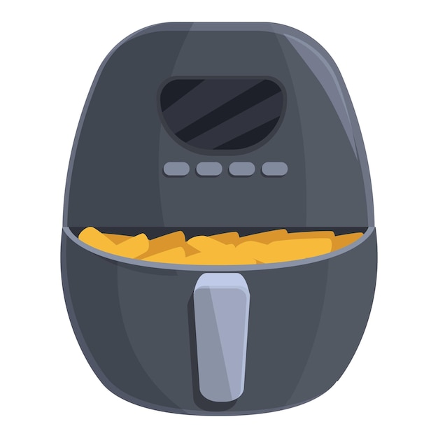 Vector technology air fryer icon cartoon vector cook food home snack