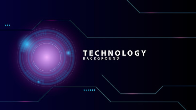 Vector technology background with blue and pink light effect suitable for backgrounds banners posters presentations and more