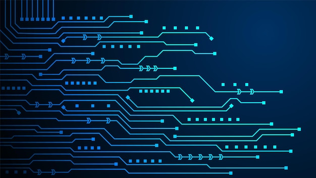 Technology background with hitech digital data