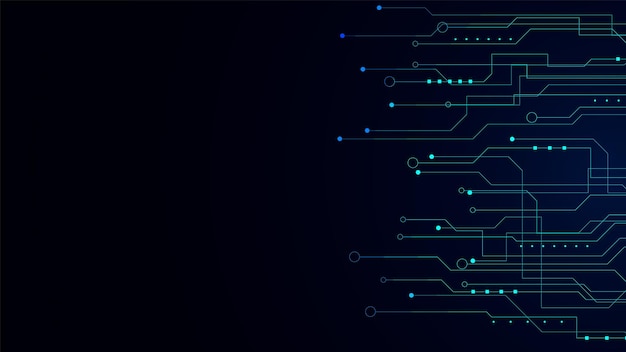 Technology background with hitech digital data