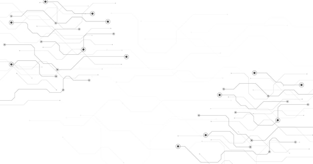 Technology black circuit diagram concept