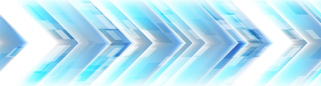 Vector technology blue abstract shiny background with arrows