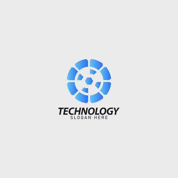 technology business logo simple design idea