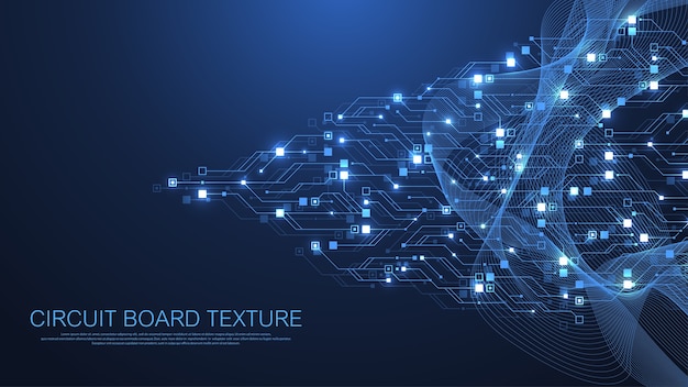 Technology circuit board texture background