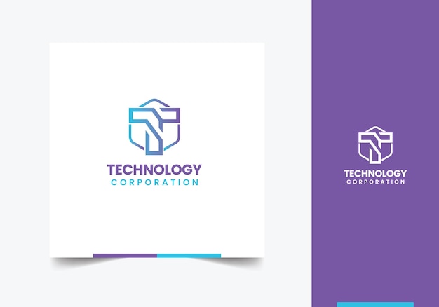 Technology Corporation Logo Design Template