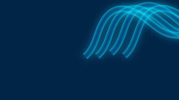 Technology digital wave lines with dark blue background