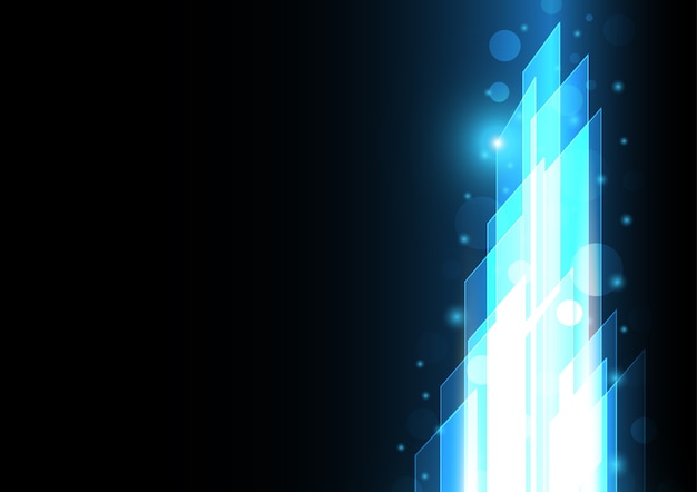 technology future rectangle background