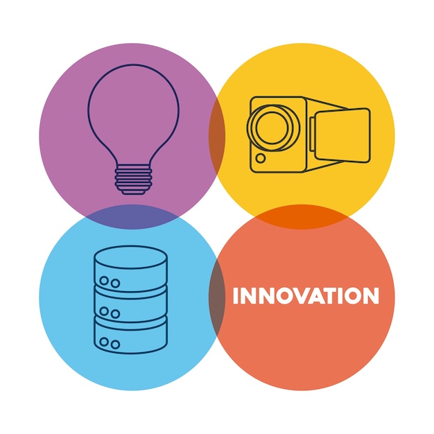 Technology and innovation design icon vector ilustration