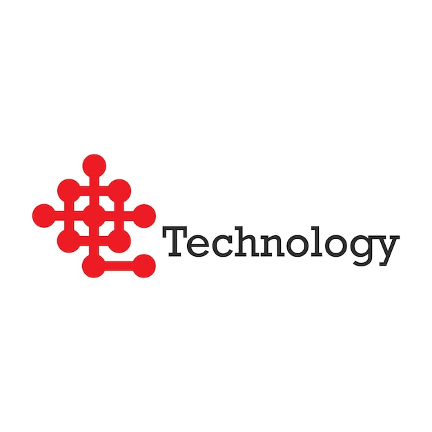 technology logo design icon modern