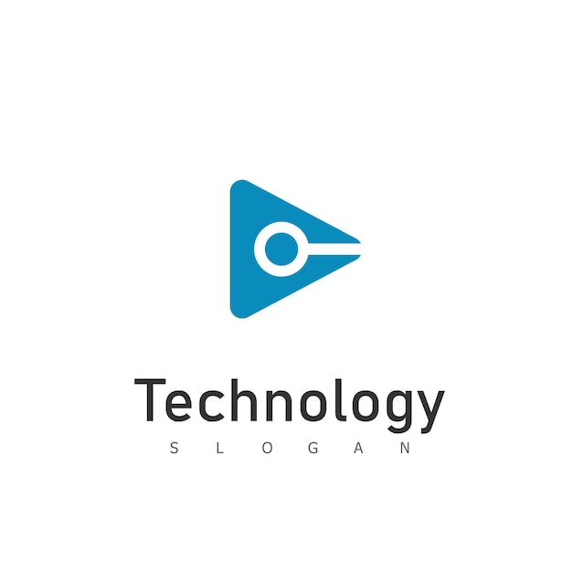 Technology logo template vector illustration