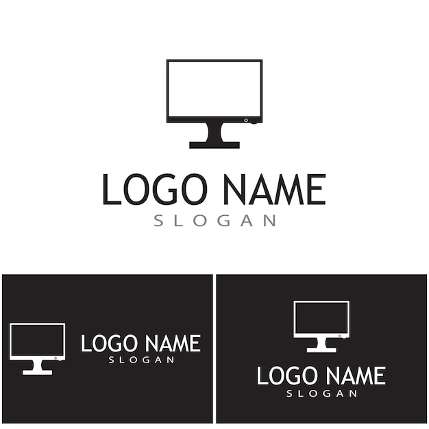 Technology logo template vector illustration