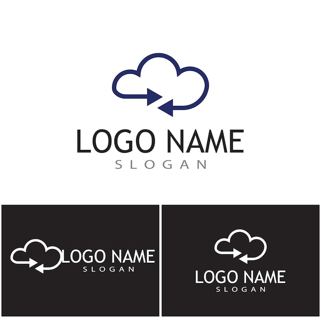 Technology logo template vector illustration