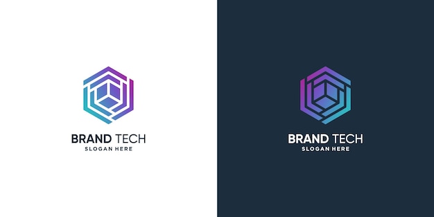 Technology logo with modern concept Premium Vector part 2