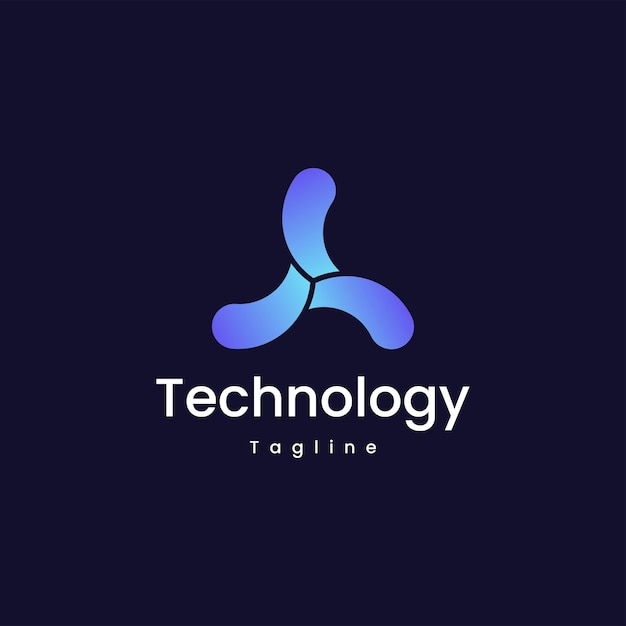 technology modern gradient colorful logo