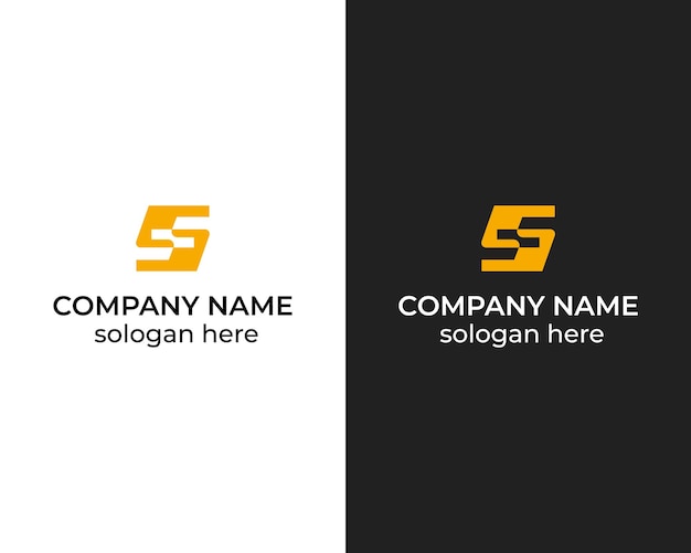 Technology modern logo design template with letter s