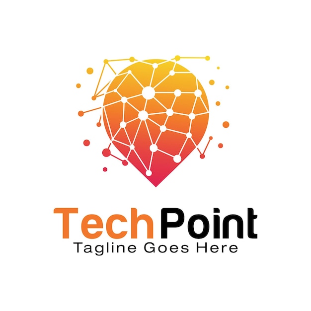 Technology Point logo design template