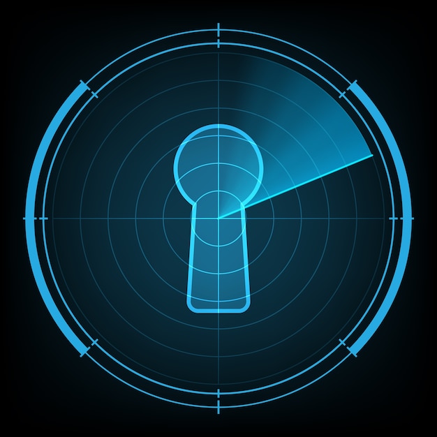 technology radar screen security keyhole