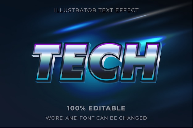 technology text effect