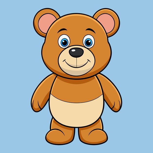 Teddy Bear Cartoon Clip Art Vector Illustration Design