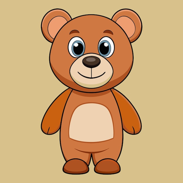 Teddy Bear Cartoon Clip Art Vector Illustration Design