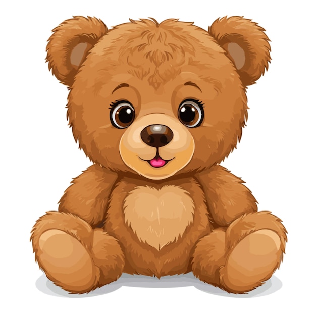 Teddy bear clipart vector