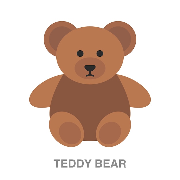 Teddy bear illustration on transparent background