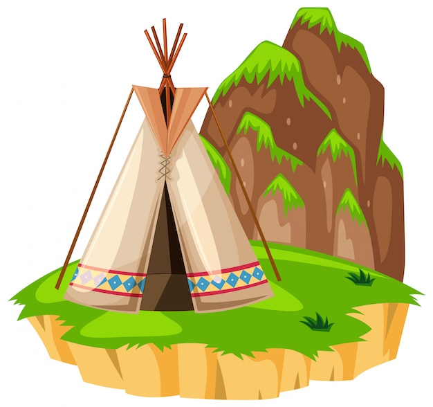 Teepee on the island