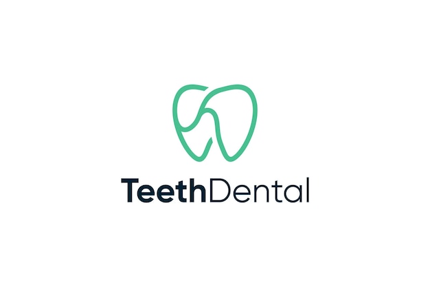 Teeth dental logo icon symbol design