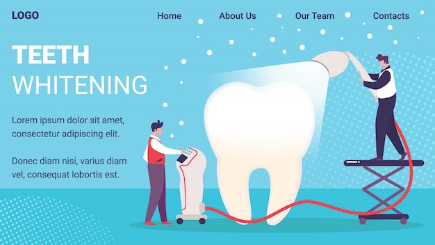 Teeth Whitening Service Website Template