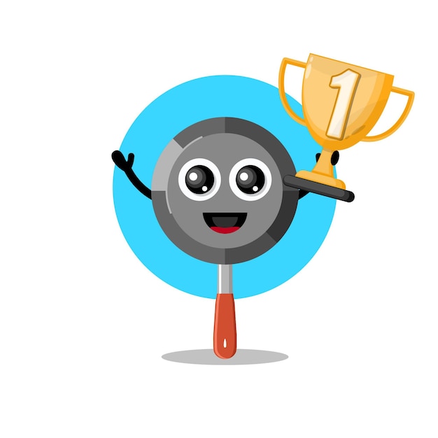 Teflon trophy cute character mascot