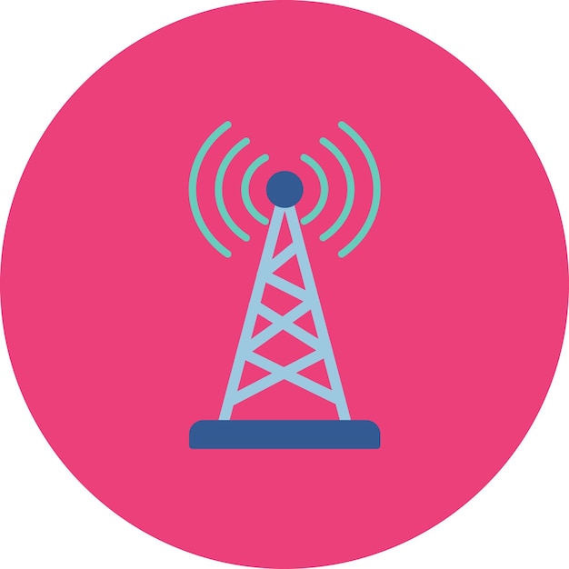 Telecommunication Flat Illustration