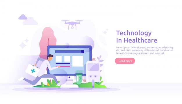 Telemedicine healthcare services concept. online consultation treatment with doctor using app. innovative medical diagnosis technology. flat illustration for web page and mobile website