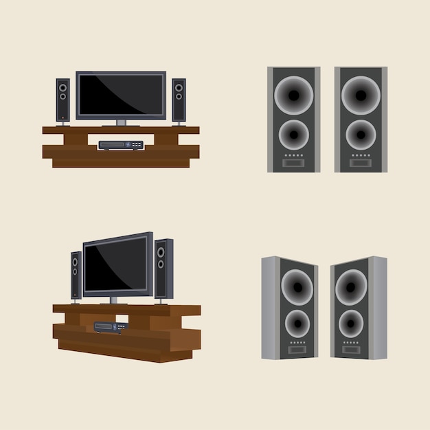 television and loudspeakers