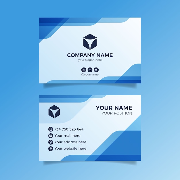 Template abstract business card