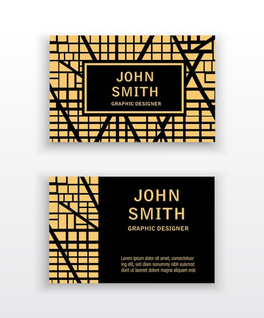 Template business cards