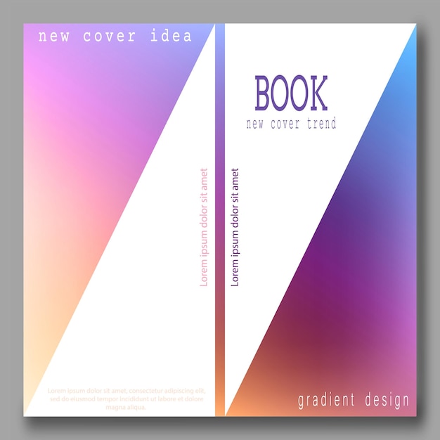 The template of the cover page of the printed edition Cover book magazine brochure booklet The idea of creativity and modern design is wonderful