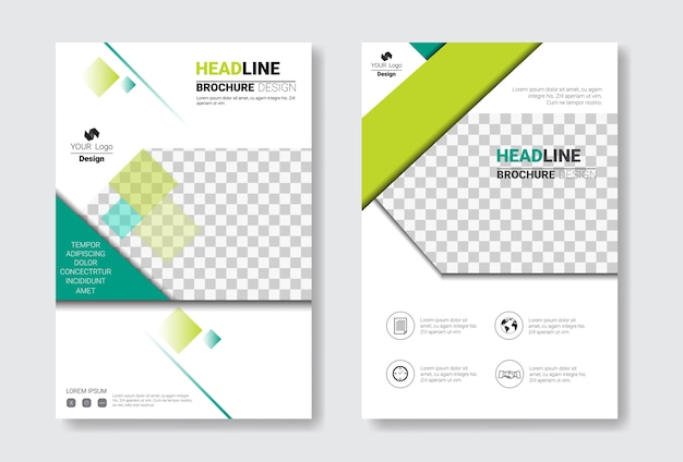 Template Design Brochure Set