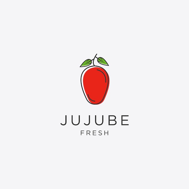 Template design Jujube logo concept