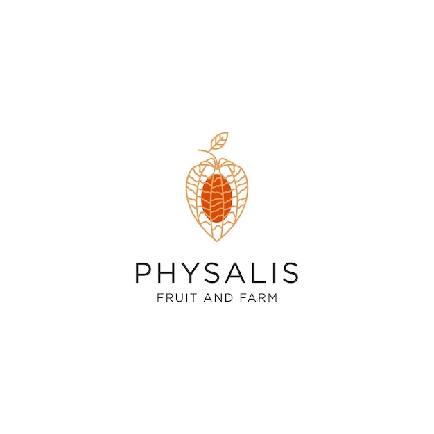 Template design Physalis logo icon vector illustration