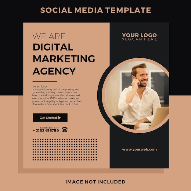 template instagram post busines