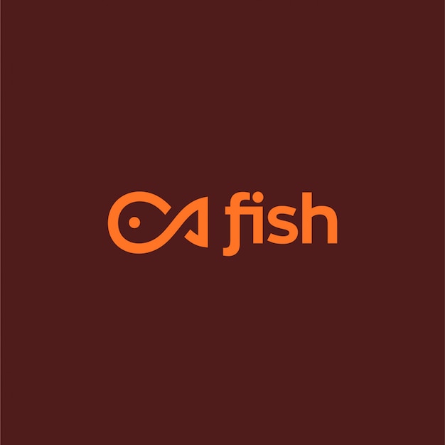 TEMPLATE LOGO FISH