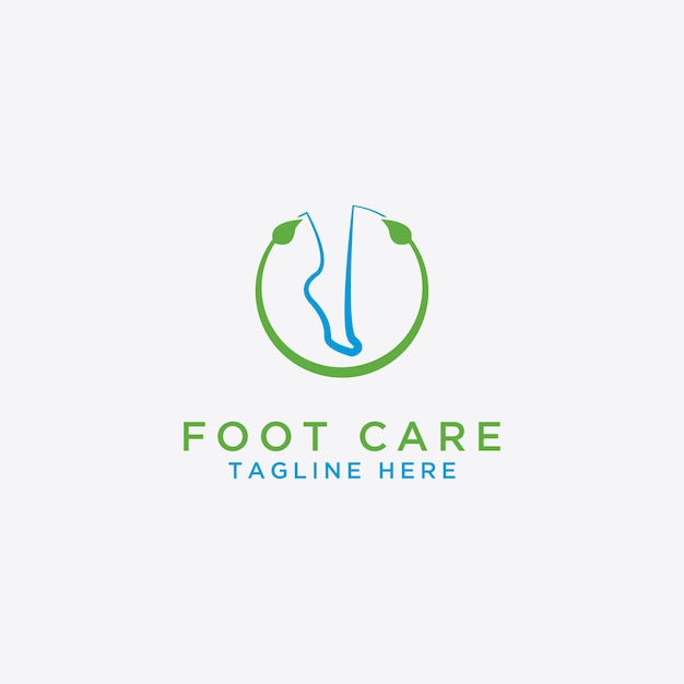 Template Logo of foot care design and foot health