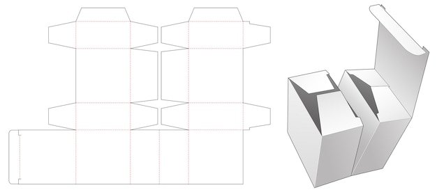 Vector template packaging die cut