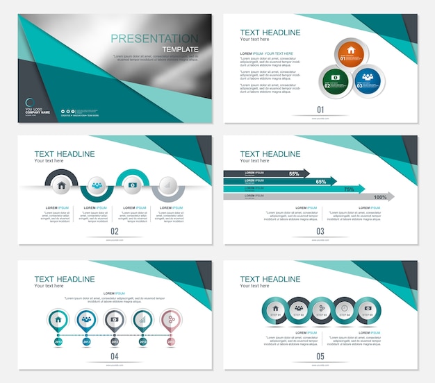 template presentation slides background design