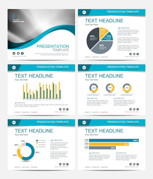 template presentation slides background design