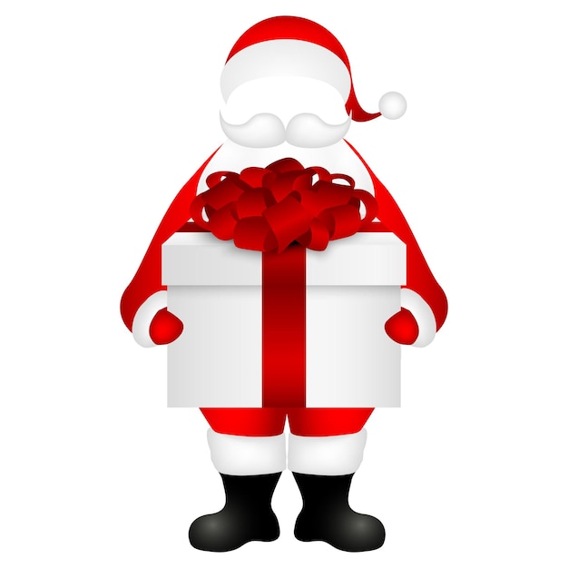 Template Santa Claus to insert a human face vector