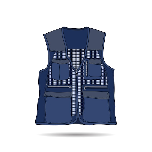 Template vector army vest